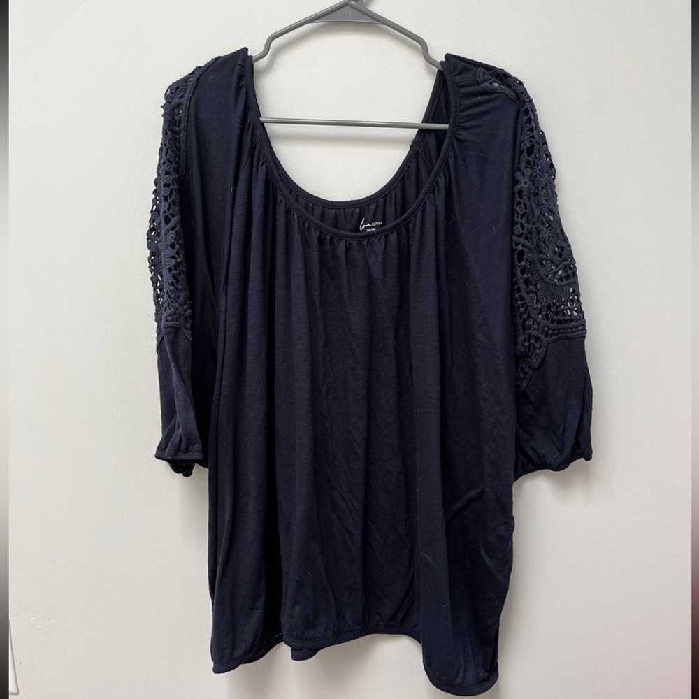 Lane Bryant Dark Blue Blouse Size 26/28